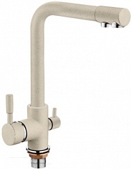 Смеситель для кухни, вых. под питье. воду, Gerhans HU01K4055-3-18, БЕЛЫЙ