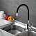Ledeme L4898-2 Кухонный смеситель с силиконовым изливом (черный)