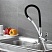 Ledeme L4898-2 Кухонный смеситель с силиконовым изливом (черный)